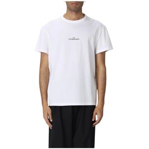 Maison Margiela, Heren, Tops, Wit, Maat: M Katoen,
