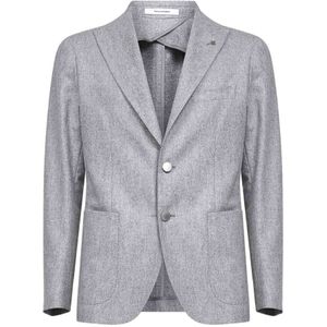 Tagliatore, Heren, Jassen, Grijs, Maat: L Wol,