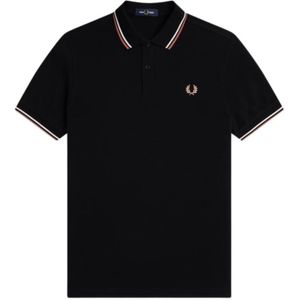 Fred Perry, Heren, Tops, Zwart, Maat: L Katoen,