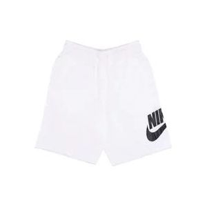 Nike Alumni HBR FT Casual Shorts , White , Heren , Maat: XL