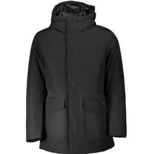 Woolrich, Heren, Jassen, Zwart, Maat: 2XL Katoen,