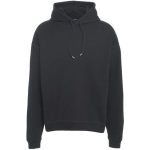 Dsquared2, Heren, Sweatshirts & Hoodies, Zwart, Maat: M Katoen,