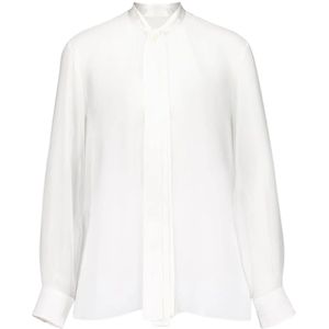 Dolce & Gabbana, Dames, Blouses & Shirts, Wit, Maat: XS Zijde,