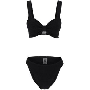 Hunza G - Bonnie - Badpak - Zwart - Tweedelig - Dames