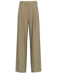 Marella, Dames, Broeken, Groen, Maat: XL Linnen,