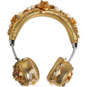 Dolce & Gabbana - Crystal Angel - Hoofdtelefoon - Geel - Leer