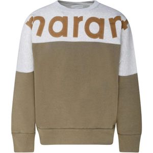 Isabel Marant, Heren, Sweatshirts & Hoodies, Bruin, Maat: XL Katoen,