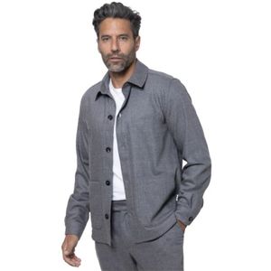 04651/ A trip in a bag, Heren, Overhemden, Grijs, Maat: S Flanel,