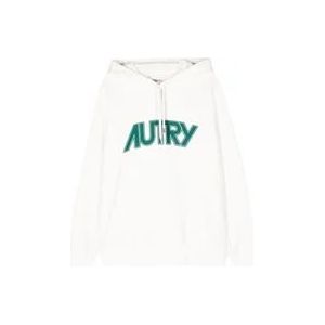 Autry Witte Trui met Logo Print , White , Dames , Maat: M