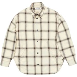 Acne Studios, Heren, Overhemden, Beige, Maat: L Katoen,