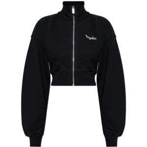 Off White, Dames, Sweatshirts & Hoodies, Zwart, Maat: L Katoen,