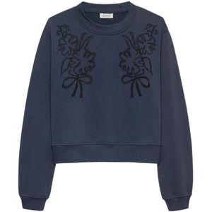 Alchemist, Dames, Sweatshirts & Hoodies, Blauw, Maat: S/M Katoen,