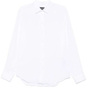 Emporio Armani, Heren, Overhemden, Wit, Maat: L