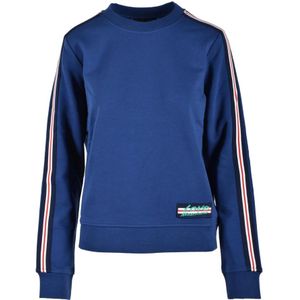Love Moschino, Dames, Sweatshirts & Hoodies, Blauw, Maat: S Katoen,