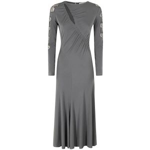 Ermanno Scervino, Dames, Jurken, Grijs, Maat: S Poliester,