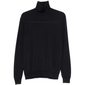 Malo, Heren, Truien, Blauw, Maat: M Wol,