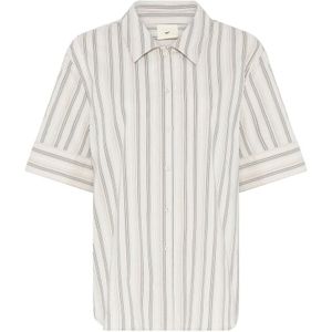 Heartmade, Dames, Blouses & Shirts, Beige, Maat: L Katoen,