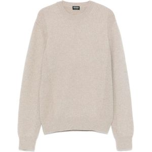 Zegna, Heren, Truien, Beige, Maat: XL Kasjmier,