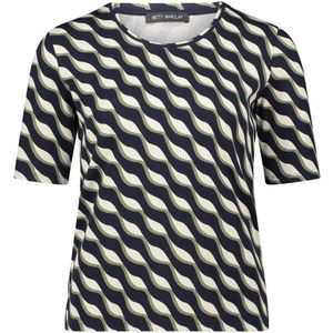 Betty Barclay - Geribbeld Basic Shirt - Veelkleurig - Dames