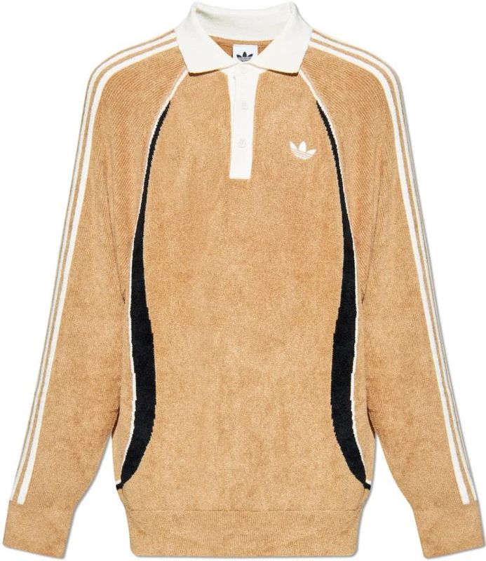 Adidas Originals, Heren, Tops, Beige, Maat: 2XL Velours,