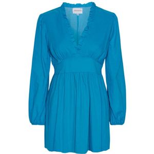 Americandreams, Dames, Jurken, Blauw, Maat: S Katoen,