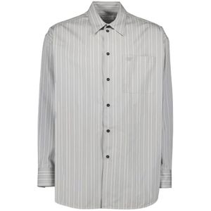Off White, Heren, Overhemden, Grijs, Maat: XS Katoen,