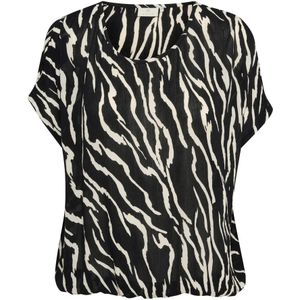 Kaffe, Dames, Blouses & Shirts, Zwart, Maat: XS