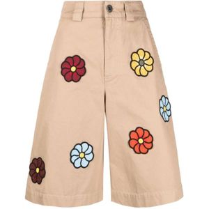 Moncler, Dames, Korte broeken, Veelkleurig, Maat: 2XS Katoen,