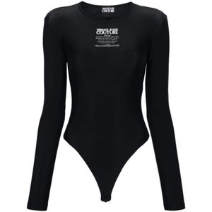 Versace Jeans Couture - Bodytop - Zwart - 80% Polyamide, 20% Elastaan