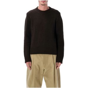 Studio Nicholson, Heren, Truien, Bruin, Maat: M Wol,