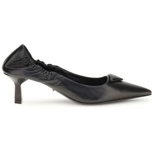 Prada, Dames, Schoenen, Zwart, Maat: 37 EU Leer,