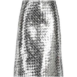 Bottega Veneta, Dames, Rokken, Grijs, Maat: XS