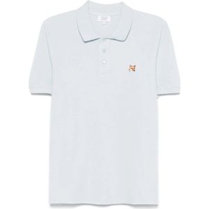 Maison Kitsuné, Heren, Tops, Blauw, Maat: S