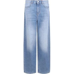 Max Mara, Dames, Jeans, Blauw, Maat: 2XS Katoen,