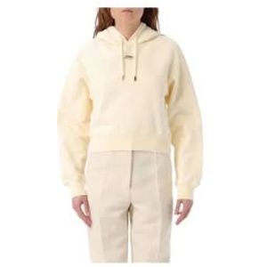 Jacquemus, Dames, Sweatshirts & Hoodies, Beige, Maat: XS Katoen,