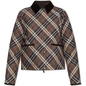 Burberry, Dames, Jassen, Grijs, Maat: L Katoen,