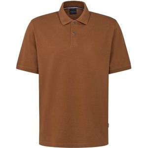 Bugatti, Heren, Tops, Bruin, Maat: L Katoen,