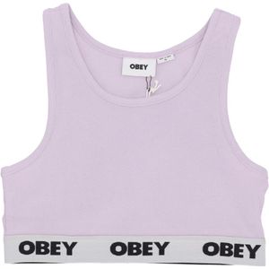 Obey, Dames, Tops, Paars, Maat: XS Katoen,