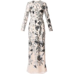 Erdem, Dames, Jurken, Grijs, Maat: XS Zijde,