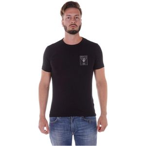 Versace Jeans Couture, Heren, Tops, Zwart, Maat: L Viscose,