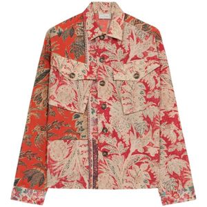 Pierre-Louis Mascia, Heren, Jassen, Veelkleurig, Maat: M Leer,