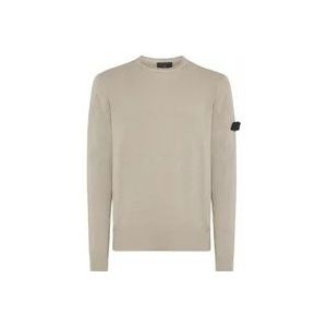 Peuterey Stijlvolle Beige Gebreide Trui , Beige , Heren , Maat: XL