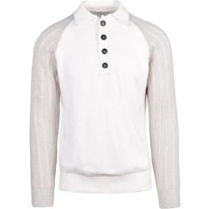 Eleventy, Heren, Truien, Wit, Maat: XL Kasjmier,