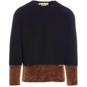 Marni, Heren, Truien, Zwart, Maat: S Wol,