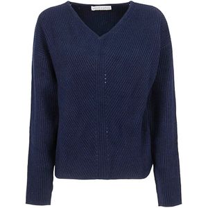 Skills & Genes, Dames, Truien, Blauw, Maat: XS Wol,