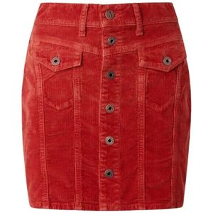 Pepe Jeans, Dames, Rokken, Rood, Maat: XL Katoen,