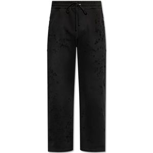 Amiri, Heren, Broeken, Zwart, Maat: L Katoen,