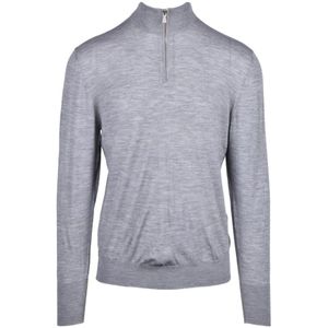 Eleventy, Heren, Tops, Grijs, Maat: M Wol,