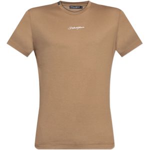 Dolce & Gabbana, Heren, Tops, Beige, Maat: S Katoen,