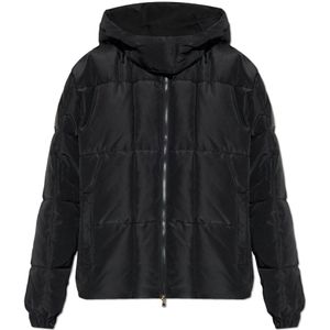 EA7voor vrouwen. 7W000647_AF16074 Gewatteerd gewatteerd jack Calidium7 zwart (3XL), Casual, Polyester